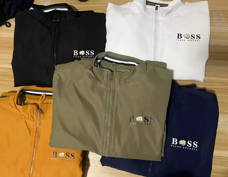 BSS Flexx-Conjunto de jaqueta e calça esportiva masculina, gola casual com gola alta qualidade, novo, 2 peças, primavera, 2022