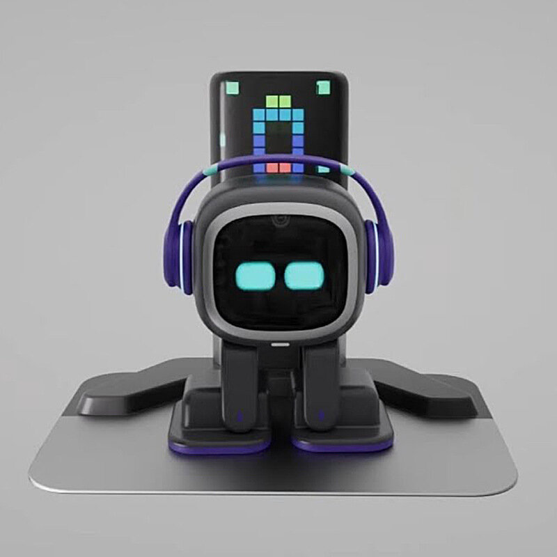 Emo Robot Pet Companion Inteligente, AI Comunicação Futura Voice, Desktop Decoração Brinquedos, Presente para Casa, Emo