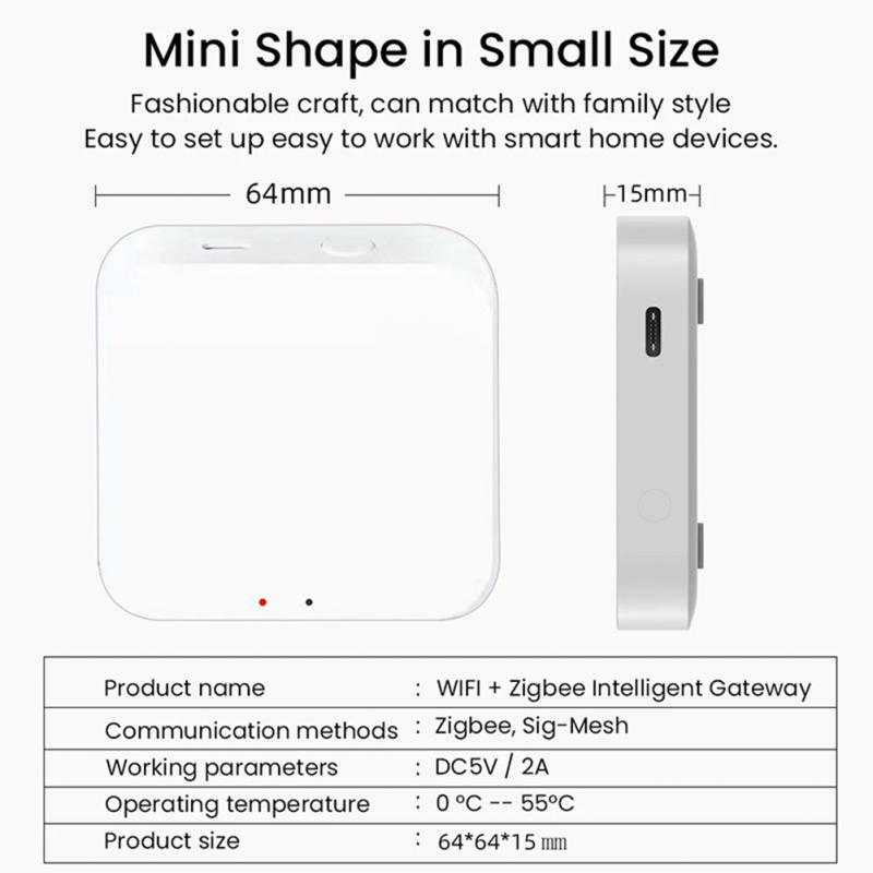 Умный шлюз Xiaomi Tuya, хаб с несколькими моделями для умного дома, мост, Wi-Fi, Bluetooth, совместим с приложением ZigBee, беспроводной пульт дистанционного управления, Alexa