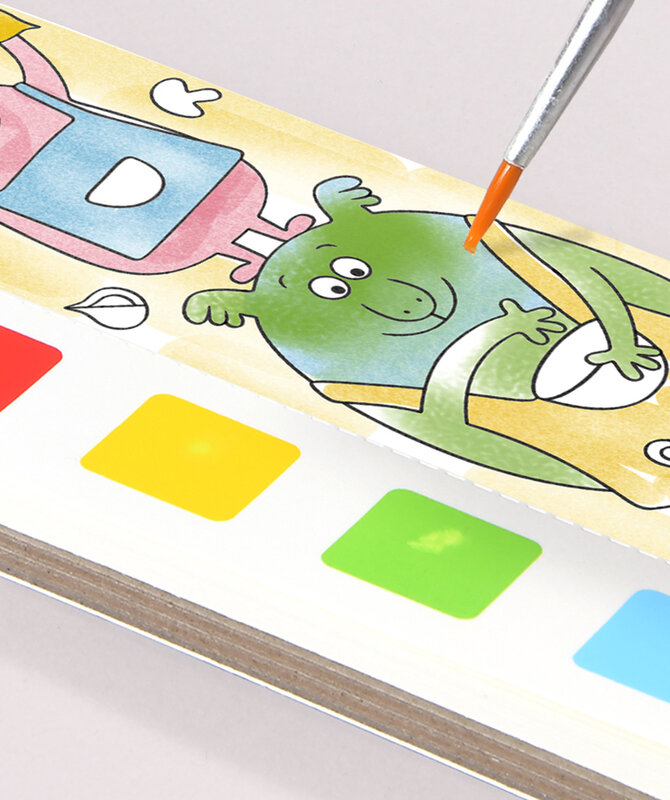 Xsyoo Livros de Colorir 20 Páginas Papel Aquarela Marcador Com Pintura Escova Artista Tool Set Para Adultos Guache Art Painting Supplies