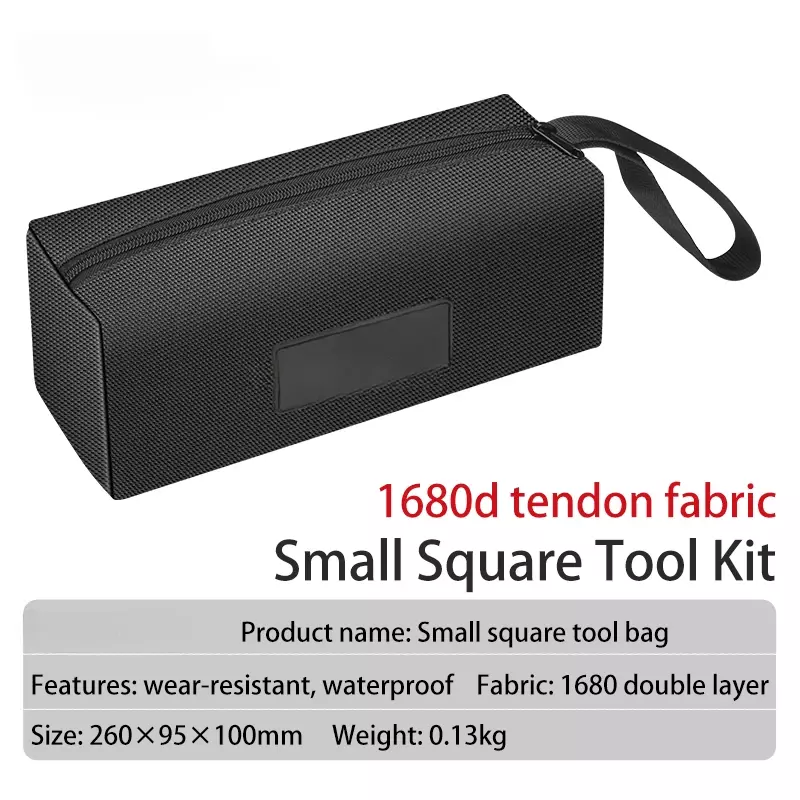 Bolsa de ferramentas multifuncional, armazenamento de ferramentas portáteis, impermeável, resistente ao desgaste, durável, pano Oxford, grande, pequeno, 1680D