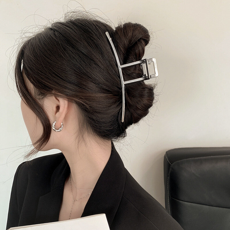 New Large Metal Hair Claw Clip Fashion Geometric Elegant Hair Clips Hairpins Barrettes For Women Girls Headband Hair Accessories