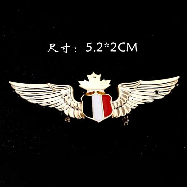 CAA017 spot Harajuku Academy gaya lencana bros untuk pria dan wanita, setelan medali, pentagram wing badge