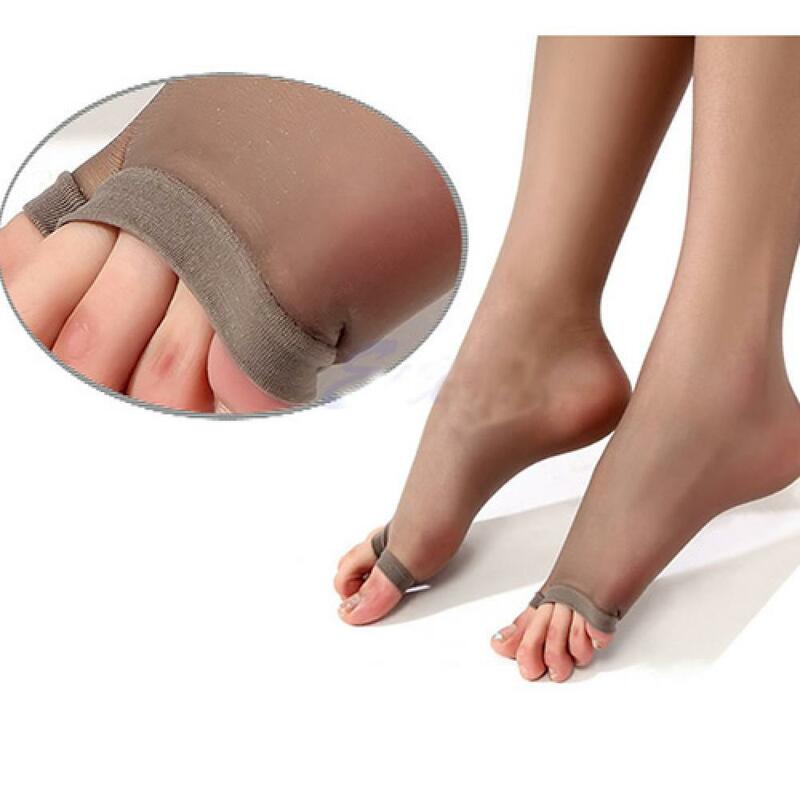 Damen transparente Leggings offene Zehen Strumpfhosen Strumpfhosen Socken Strümpfe