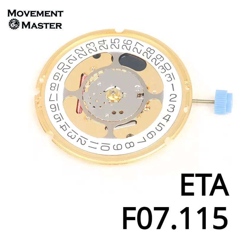 นาฬิกาควอตซ์เคลื่อนไหว3 F07111อะไหล่เปลี่ยนการเคลื่อนไหวของนาฬิกา F07115เคลื่อนที่มี F07.111ใหม่จากสวิส