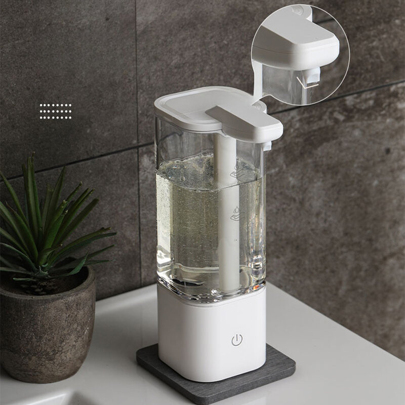 Dispensador automático de jabón líquido, máquina dispensadora de jabón líquido recargable por USB, máquina de jabón para platos, gel de baño y champú, 550ml, nuevo