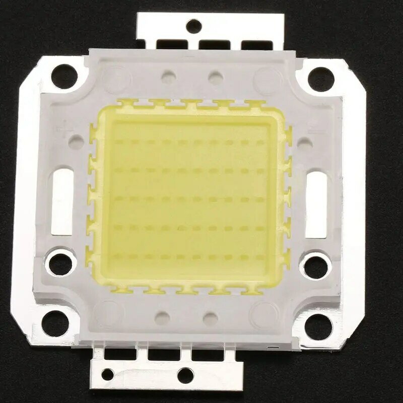 Luz de lâmpada LED Chip de alta potência, lâmpada branca DIY, holofote, 3800LM, 6500K, 100W, 7500LM, 50W