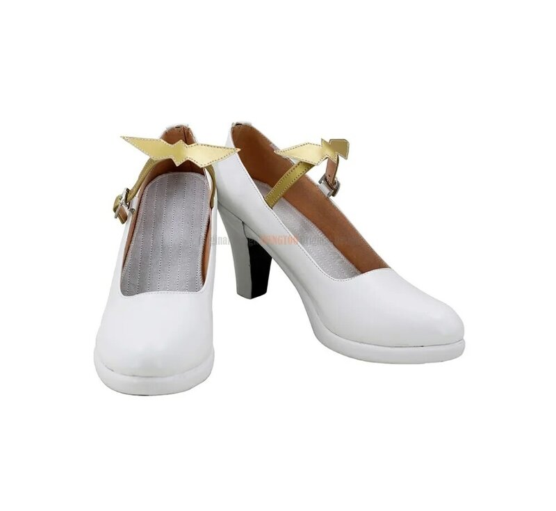 Туфли унисекс для косплея FGO Astolfo, белые туфли на высоком каблуке, на заказ, любой размер