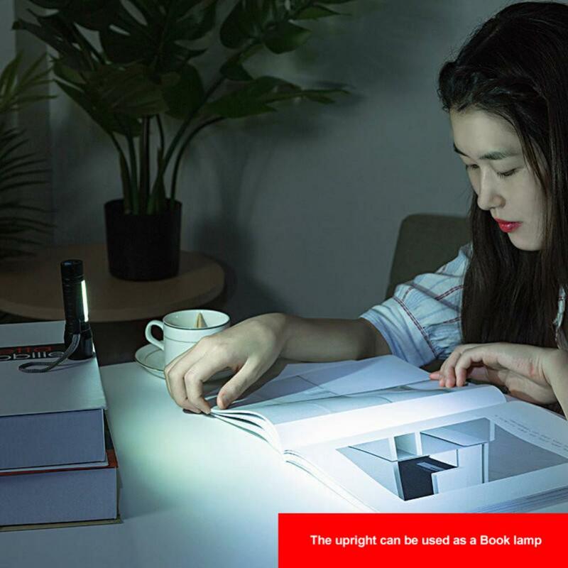 Mini lanterna LED com bateria embutida, lâmpada de foco Zoom, luz de trabalho recarregável, XP-G Q5, 1-8pcs