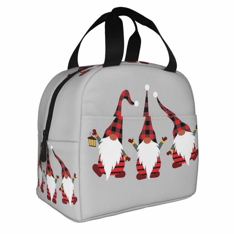 Рождественская изолированная сумка для ланча с гномами, сумка-холодильник, ланч-контейнер, Портативный Ланч-бокс, сумка для еды, школьная уличная сумка