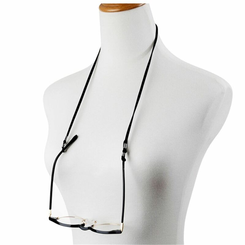 Correa de cuero de alta elasticidad para gafas de sol, soporte de cordón, collar para gafas de lectura, cadena para gafas