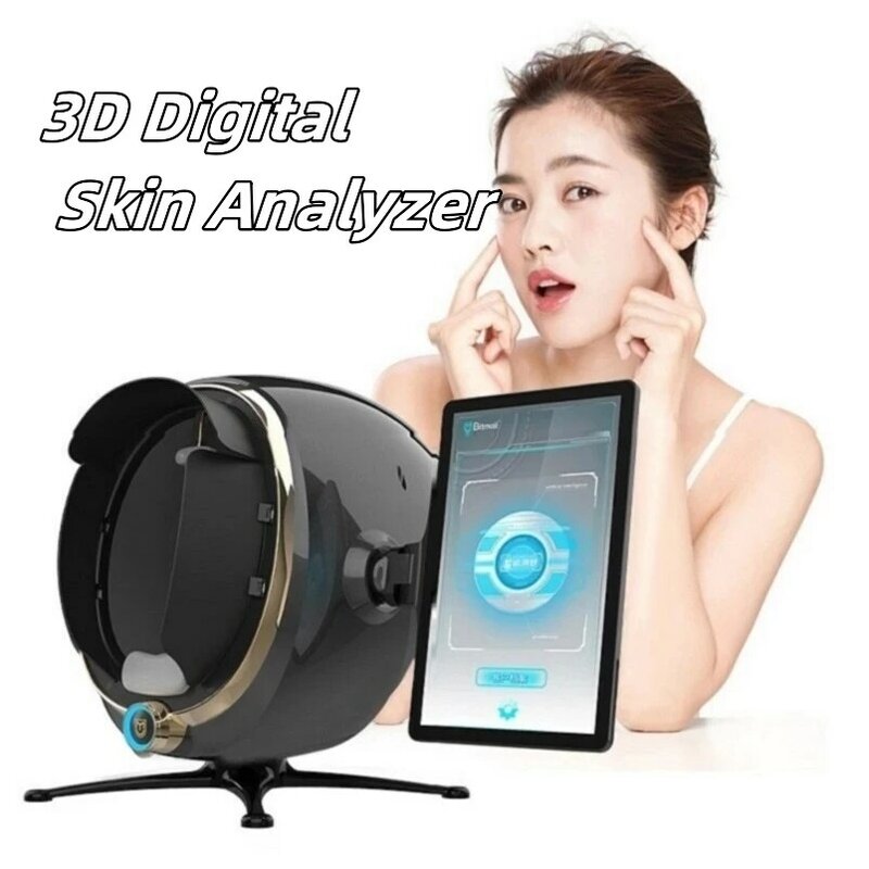 Profissional 3D Digital Skin Analyzer, máquina Facial Scanner, imagem inteligente AI, espelho mágico, dispositivo de teste de rosto