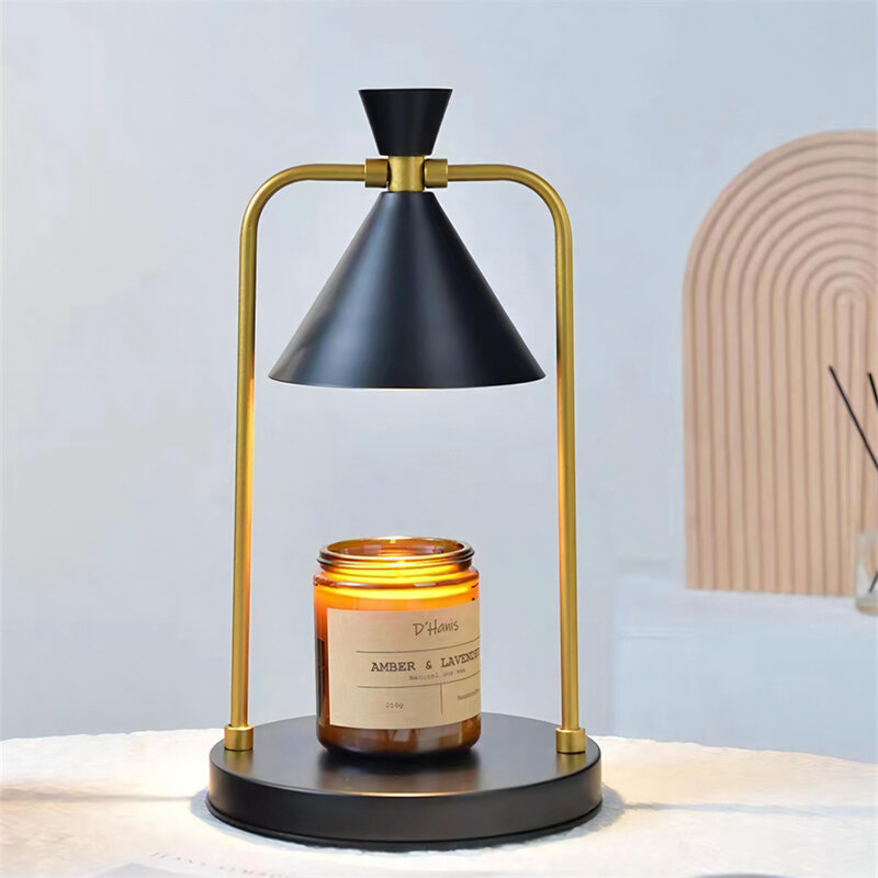Candle Warmer Electric Wax Melt Lamp Dimmable Aromatherapy Table Lamp Candle Melting Diffuser Bedside Warmer Light US/EU/UK/AU