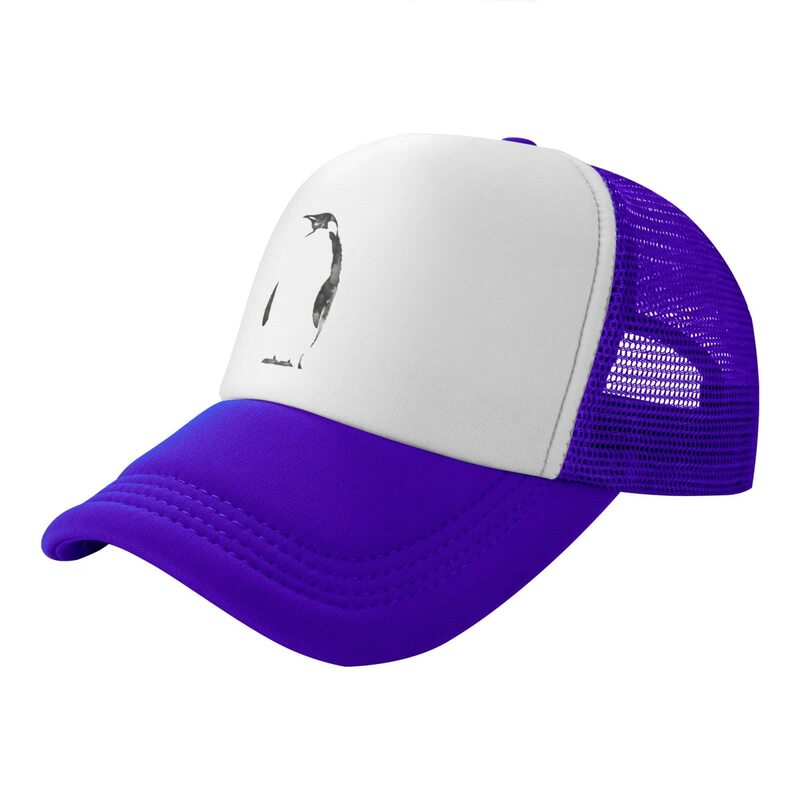 หมวกตาข่ายสำหรับคุณพ่อหมวกเบสบอลสีเพนกวิ้นล้างปรับได้หมวกแก๊ปใส่ได้ทั้งผู้หญิงและผู้ชาย