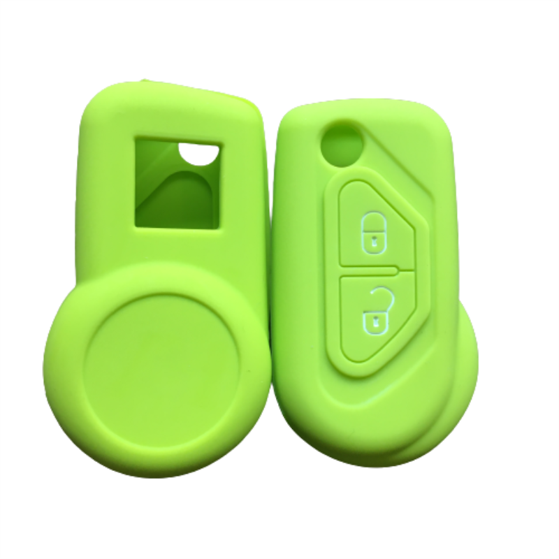 Casing Pelindung Kunci Fob Karet Silikon Set Penutup Kunci Jarak Jauh untuk Citroen DS3 Lipat 2 Tombol Kulit Tanpa Kunci