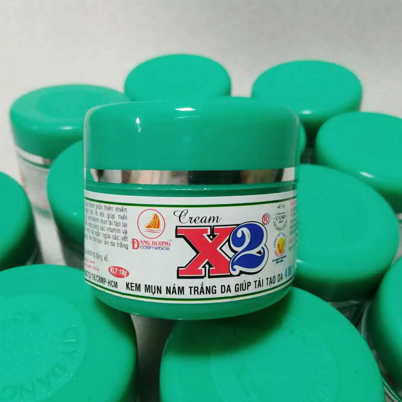 kem X2 mụn -nám-trắng da-giúp tái tạo da giảm mụn 10g