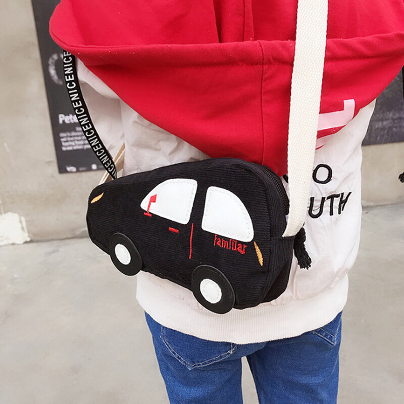 Mini sacs à bandoulière en forme de voiture pour enfants, sacs à main initiés, sacs de messager de dessin animé mignon, garçons, filles, mode