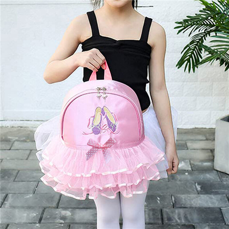 Mochila de Ballet personalizada para niñas pequeñas, mochila de baile de bailarina, compartimento para baile, bolsa para niños pequeños, Linda mochila para niños