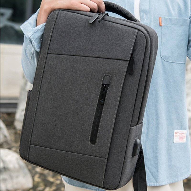 Деловая сумка для мужчин и женщин, рюкзак для ноутбука, водонепроницаемый рабочий студенческий рюкзак