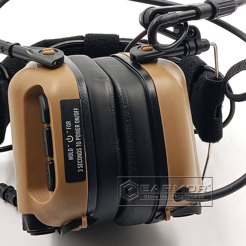 イヤーマフmor m32戦術ヘッドセット,電子聴覚プロテクター,シューティングハンティング用