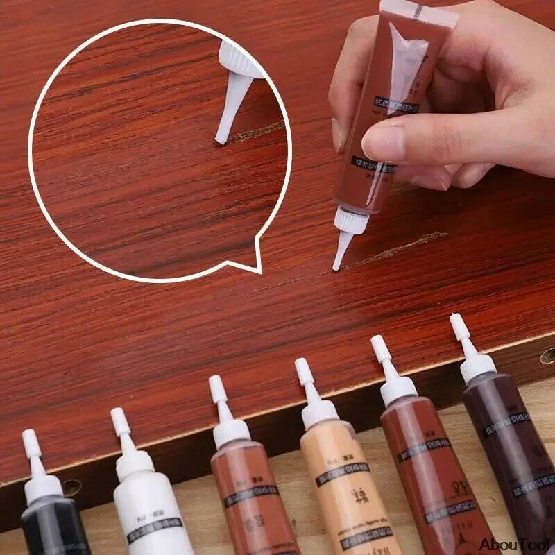 DIY Wood Product Scratch Filler Remover Wooden Furniture Touch Up Tool Set Marker Pen Wax Repair Fast Repair Paste Wood Floor