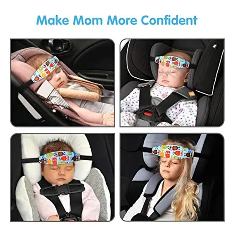 Baby Car Safety Belt Auto Seat Belts Sleep Aid Head Support For Kids Toddler Travel Fixed Strap