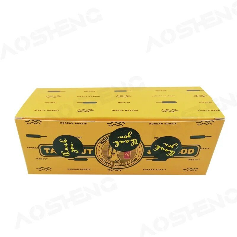 Kunden spezifisches Produkt kunden spezifisches Design gedrucktes Logo Einweg-Lebensmittel box Karton Kraft Fast Food Mittagessen Pommes Hot Dog Box