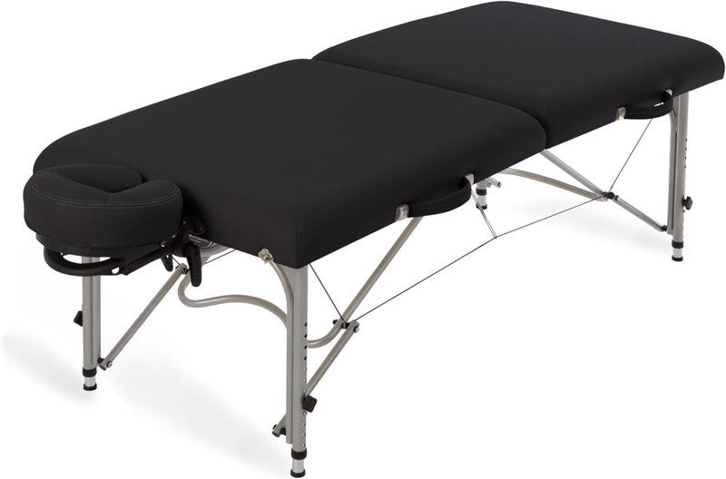 Massage Table LUNA - Ultra-Lightweight, Patented Aluminum Reiki Frame Incl. Flex-Rest Face Cradle & Carry Case