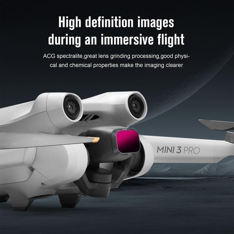 ตัวกรองแสงฟิลเตอร์สำหรับเลนส์กระจกนิรภัย, ฟิลเตอร์ฟิลเตอร์ลดมลภาวะสำหรับ Mavic Air 2เลนส์ที่มีความหนาแน่น ND16/64/256