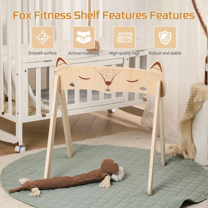 Play bingkai Gym mainan dekorasi bayi, bingkai kayu untuk aktivitas Gym, dekorasi kamar bayi baru lahir