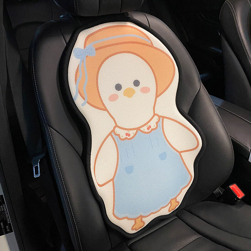Funda de asiento de coche para mujer, Protector de dibujos animados de pingüino, accesorios interiores para Bmw, Mini Toyota, Lada, Kia y Ford