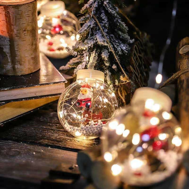 Рождественская фотогирлянда 220 В с питанием от розетки, праздничная декоративная лампа для дома