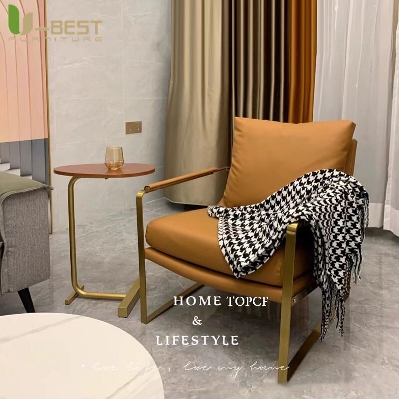 FSUBEST-Mesa de té de madera maciza 100%, mesa de centro lateral, sofá esquinero, mesita de noche, mesas ovaladas de lectura, sala de estar de Arte Moderno Simple