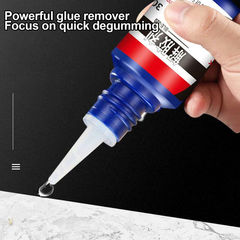 Super colla Remover adesivo Superglue Cleaner Debonder asciugatura rapida viscosità Aerosol solvente multiuso Gel Glue Remover 30ml