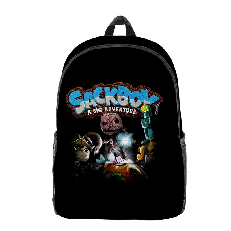 Sackboy nowy Harajuku plecak Anime dorosłych Unisex torby dla dzieci Casual Daypack szkolne torby Anime plecak dla dzieci chłopców