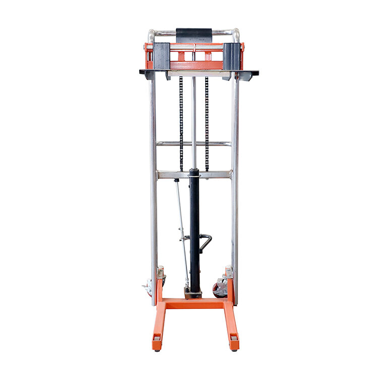 Manual Hand Pallet Stacker 400KG Capacity 1700MM Small Table Truck Hydraulic Goods Lifter