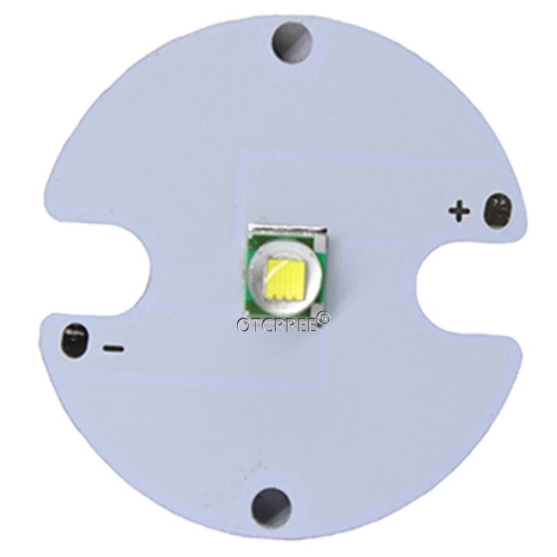 Diodo emissor de LED de alta potência, branco frio, PCB para DIY, XM-L, T6, U2, 10W, 10000K, 14mm, 16mm, 20mm, 25mm, 1-10 PCes
