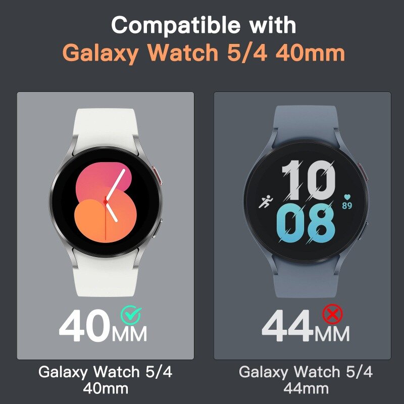 Kaca Tempered untuk jam Samsung Galaxy, arloji 5/4/3 40mm 42mm 44mm 46mm pelindung layar 4 Klasik Anti goresan film pelindung
