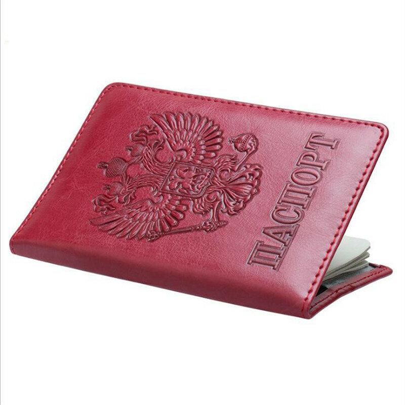 New High Quality Passport Cover for Men Women Travel Passport Holder Case Russia Travel Accessories Passport Cover Holders Case