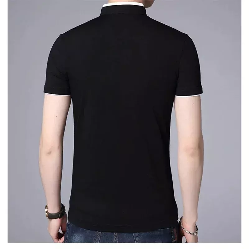 남성용 자수 하이 퀄리티 티셔츠, 남성 폴로 셔츠, 남성 의류, 반팔 탑, 2023 신제품