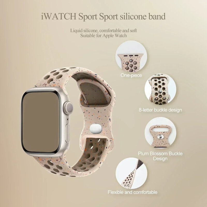 Pulseira de relógio de silicone original para Apple Ultra 2, elástico esportivo para iWatch Series 9, 8, 7, 6, SE, 4, 3, 2, 45mm, 41mm, 44mm, 42 milímetros, 49 milímetros