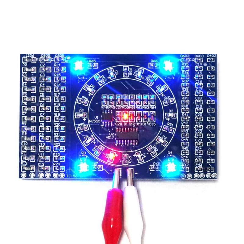 Pratiche di saldatura circuiti SMD elettronica LED componenti SMT kit PCB fai da te strumenti di progetto kit di saldatura di base