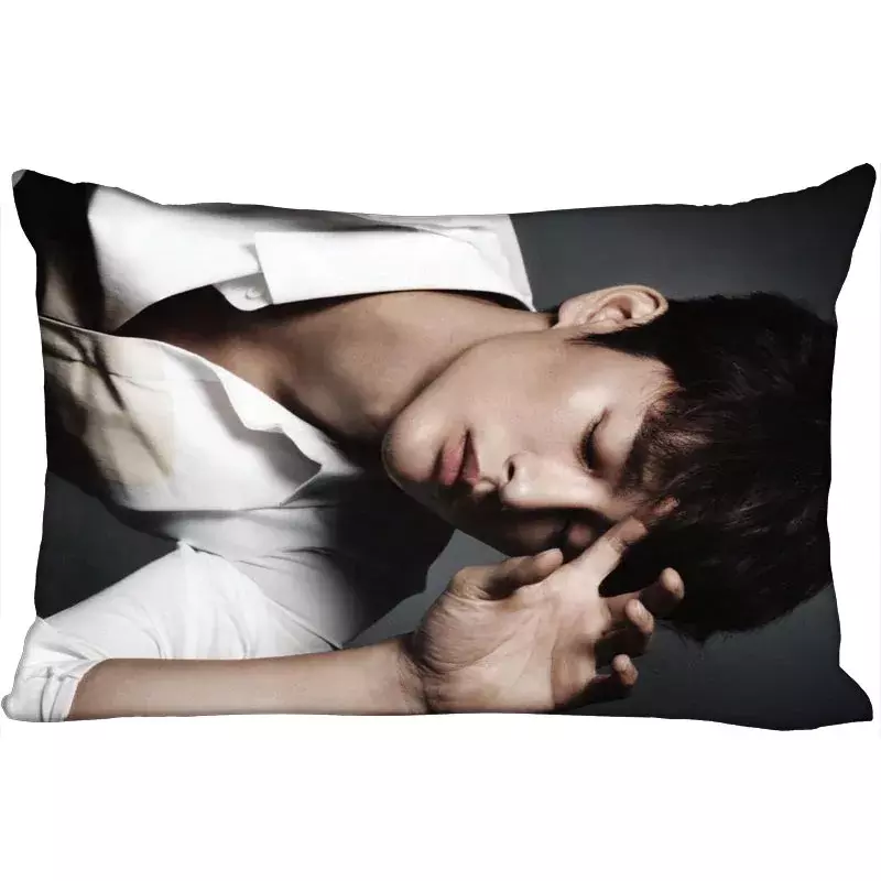 Custom Seo In Guk Kpop Pillow Cover Bedroom Home Office Decorative Pillowcase Rectangle Zipper Pillow Cases Satin Fabric 0824