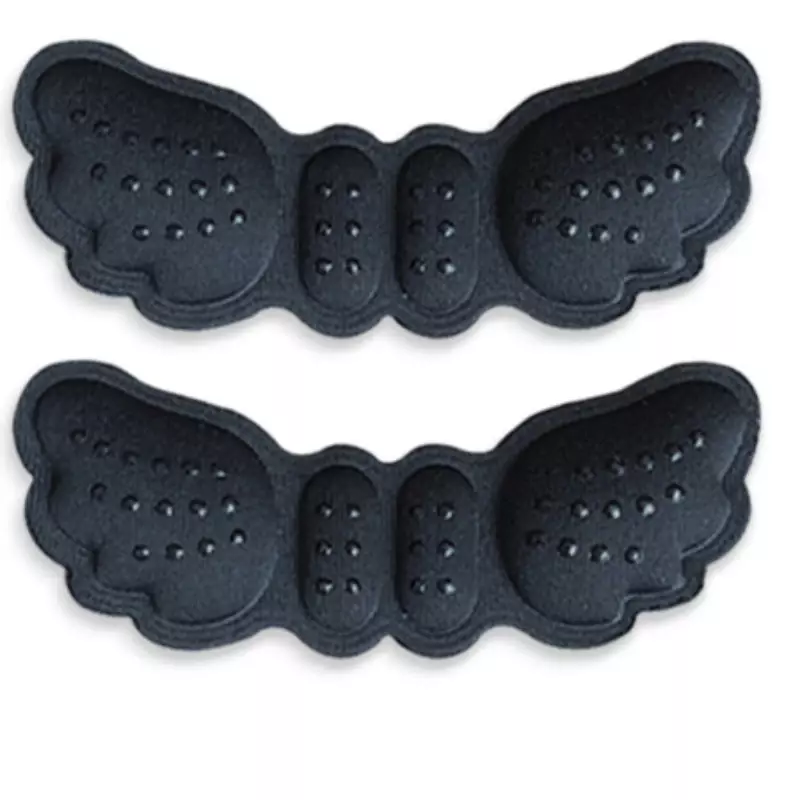 Pegatina cómoda para zapatos con pegamento de alas, tacón de esponja de mariposa con 4Dheel, antideslizante, resistente al desgaste, dos en uno