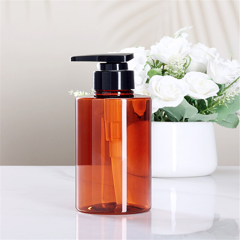 300ml/500ml Bathroom Soap Dispenser Reusable Hand Pump Dispenser Bottle Bathroom Shower Gel Shampoo Refillable Bottle Container
