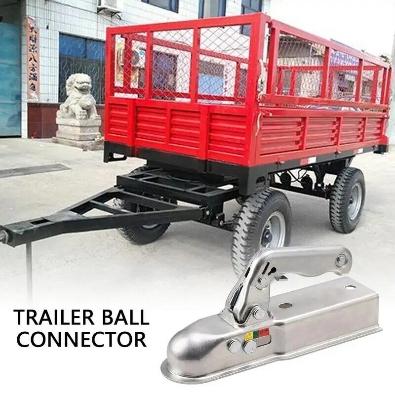 Conector de cubierta de bola de remolque, capacidad de carga de 800KG, enganche de remolque, cubierta de bola de remolque, conector para RV, barco, camión, caravana