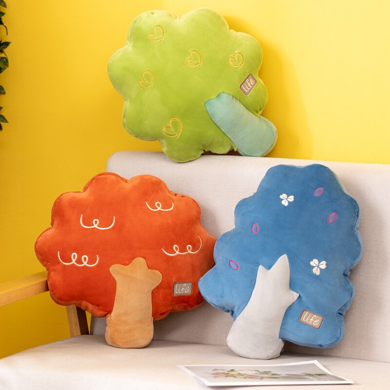 1pc 40cm Creative Stuffed Plant Plush Toy Soft Trees Pillow Kawaii Sofa Cushion Home Decor For Children Girls Christmas Gifts