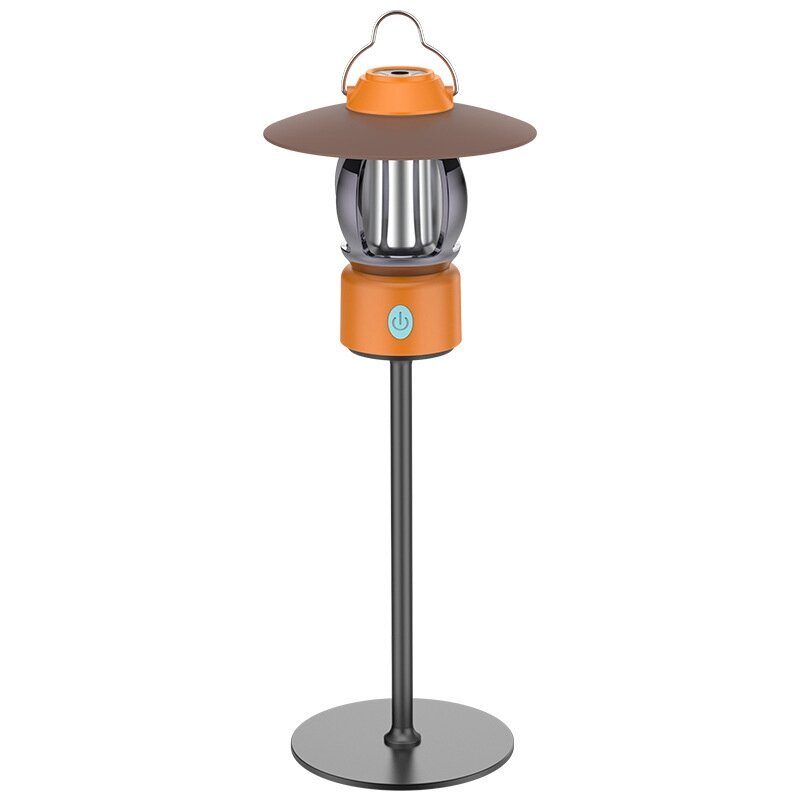 Retro Hanglamp Draagbare Camping Lamp Zaklamp Multifunctionele Oplaadbare Verlichting
