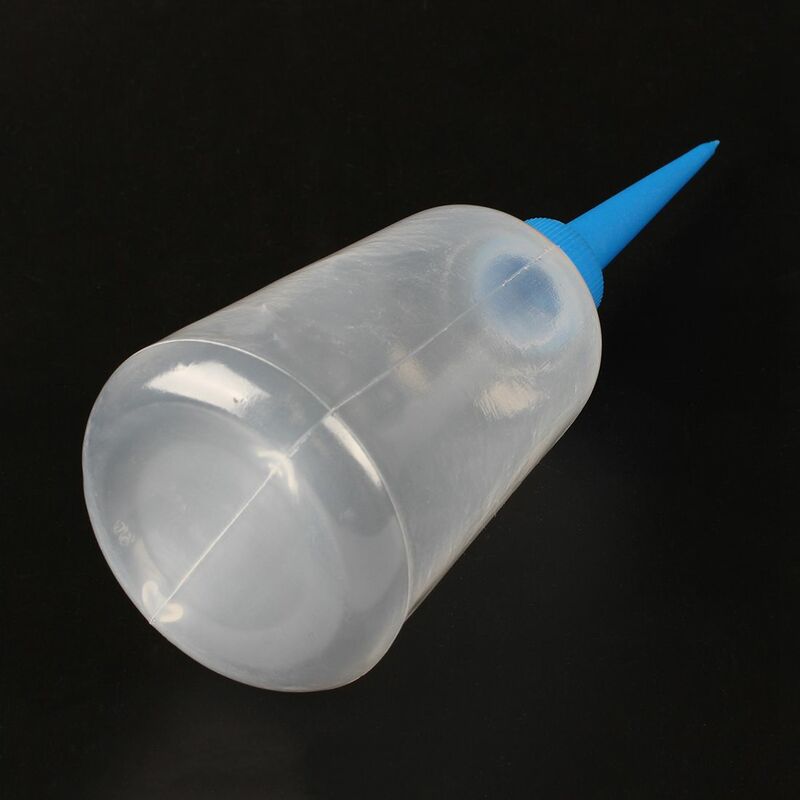 液体接着剤ボトル,白と青の透明プラスチックボトル,250ml