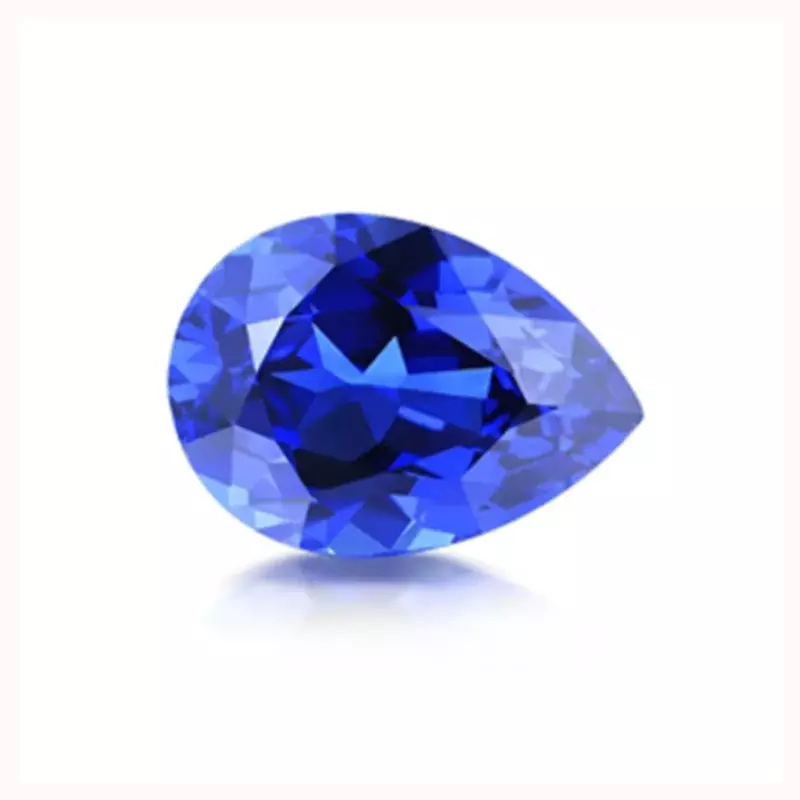 Ruihe Lab tumbuh Royal Blue Safir longgar batu permata disesuaikan untuk cincin Anting Kalung Gelang membuat